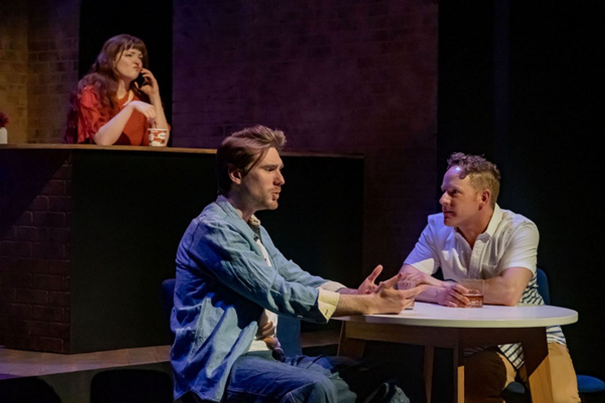 Katherine Nash (LAURA), Michael Glavan (WILL), and Scott Esposito (JORDAN)  at 