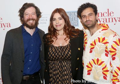 John Gallagher Jr, Alysha Umphress and Brandon Uranowitz  Photo
