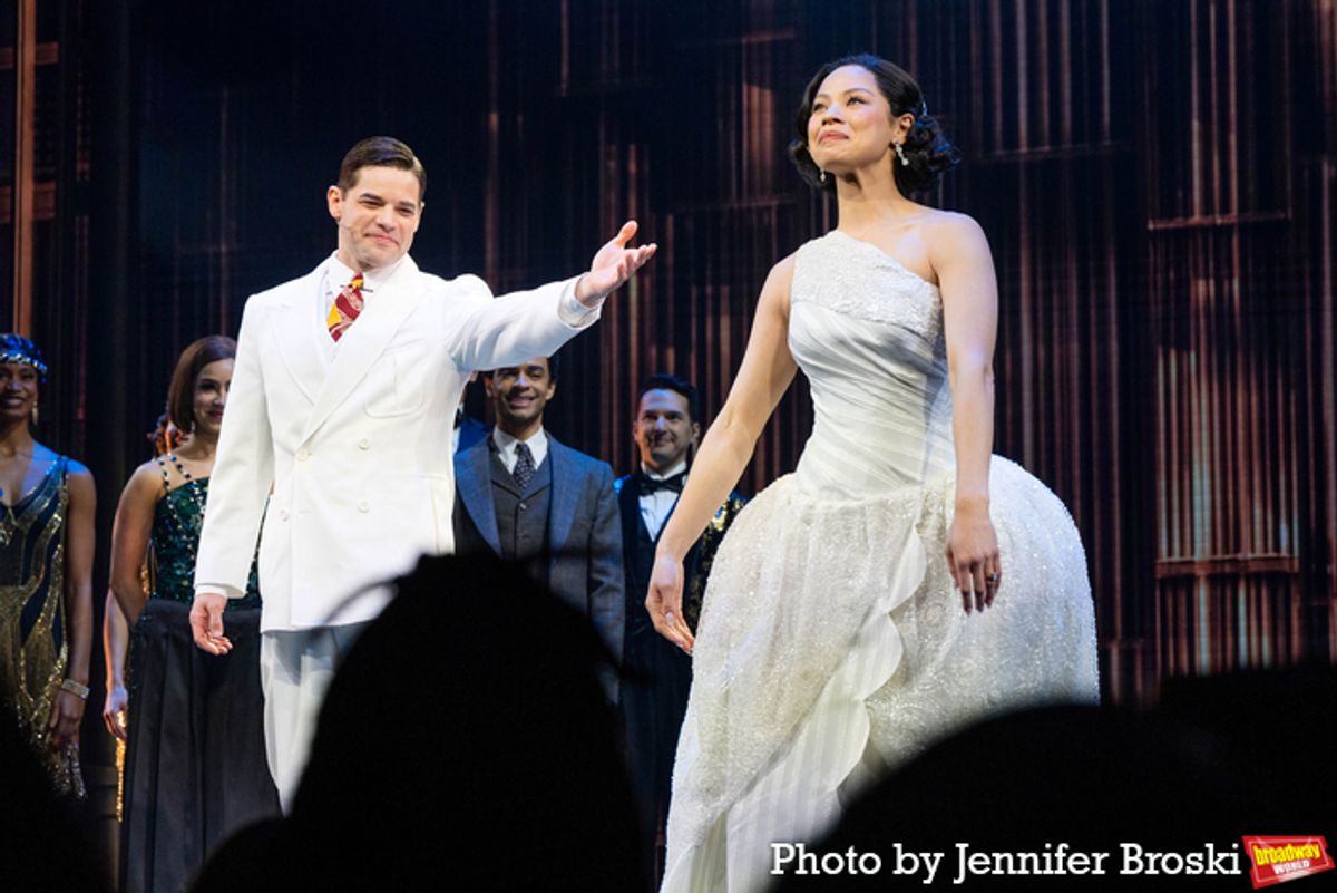 Jeremy Jordan, Eva Noblezada at 