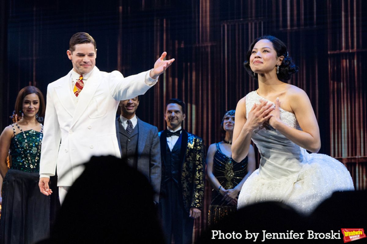 Jeremy Jordan, Eva Noblezada at 