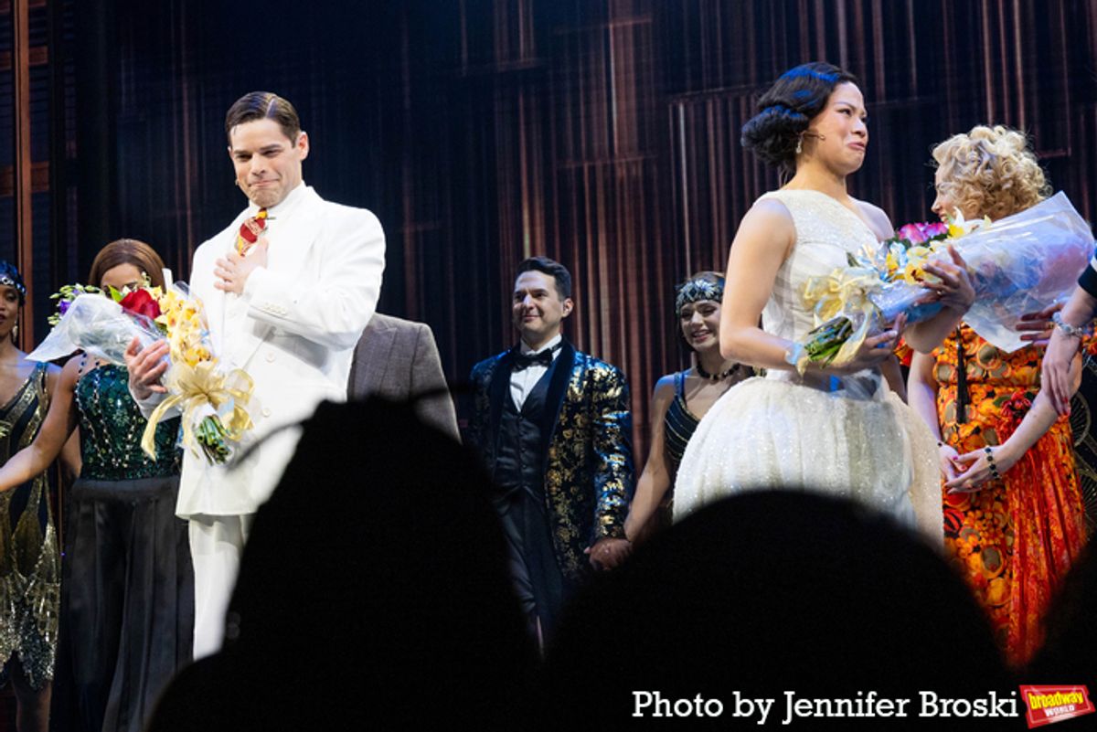 Jeremy Jordan, Eva Noblezada at 