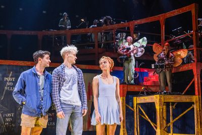 Foreground:  Ricky Ubeda, Ben Cook, Gaby Diaz. Background: Tasha Viets-VanLear, Shara Photo