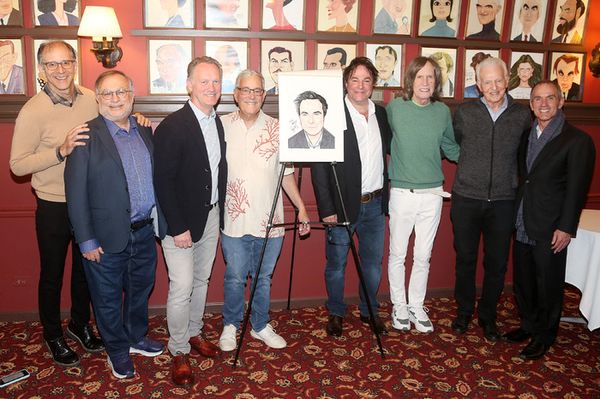John Rando, Richard Frankel, Colin Ingram, Bob Gale, Roger Bart, Glen Ballard, Tom Vi Photo