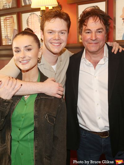 Amber Davies, Ben Joyce and Roger Bart Photo