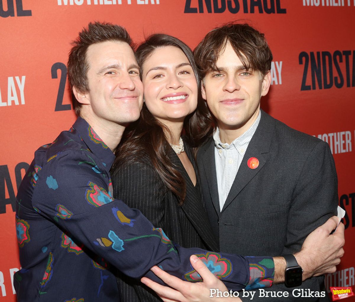 Gavin Creel, Phillipa Soo and Taylor Trensch at 