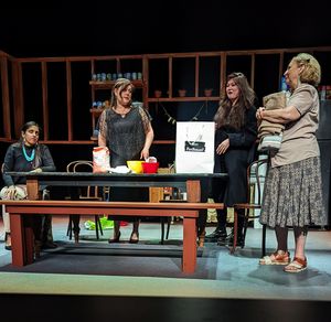 Elizabeth Rolston, Ria Nez, Jolie Cloutier & Dawn Jamieson in The Frybread Queen. Pho Photo