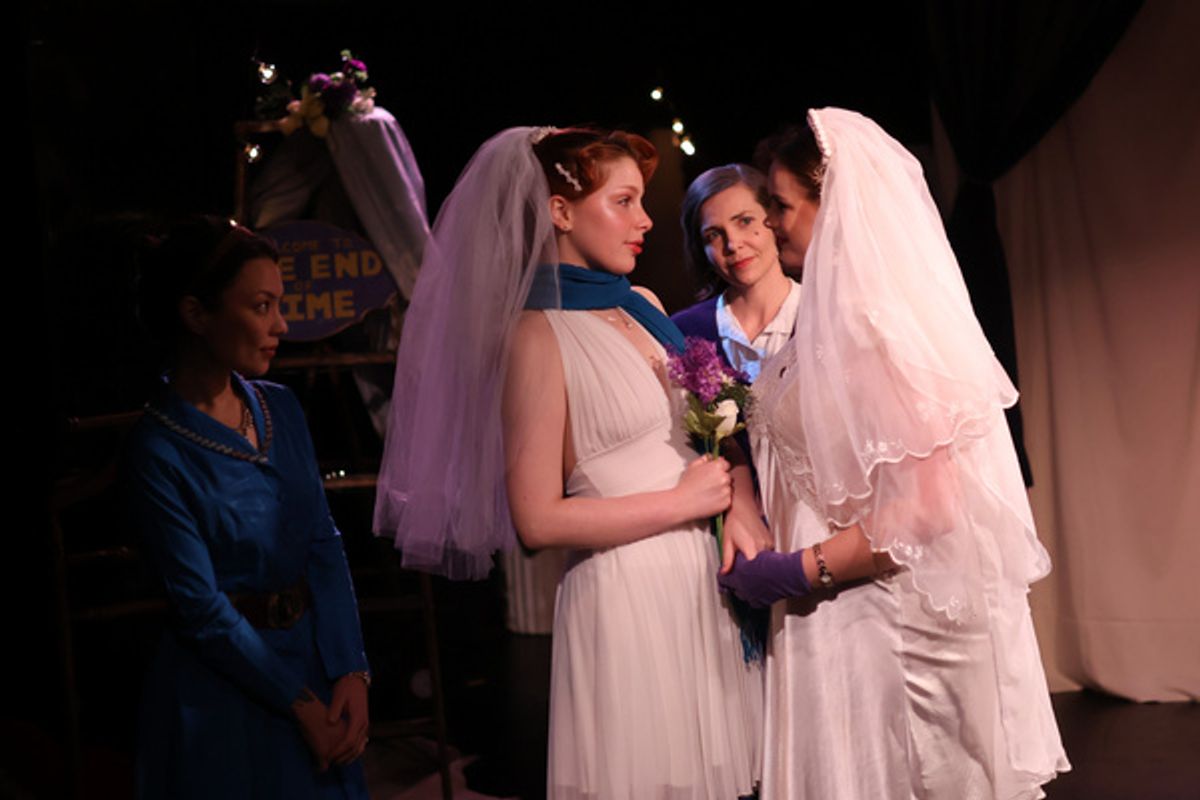 Jordan Chin, Florence Glavin, Liz Dutton, and Abbey Rice at 