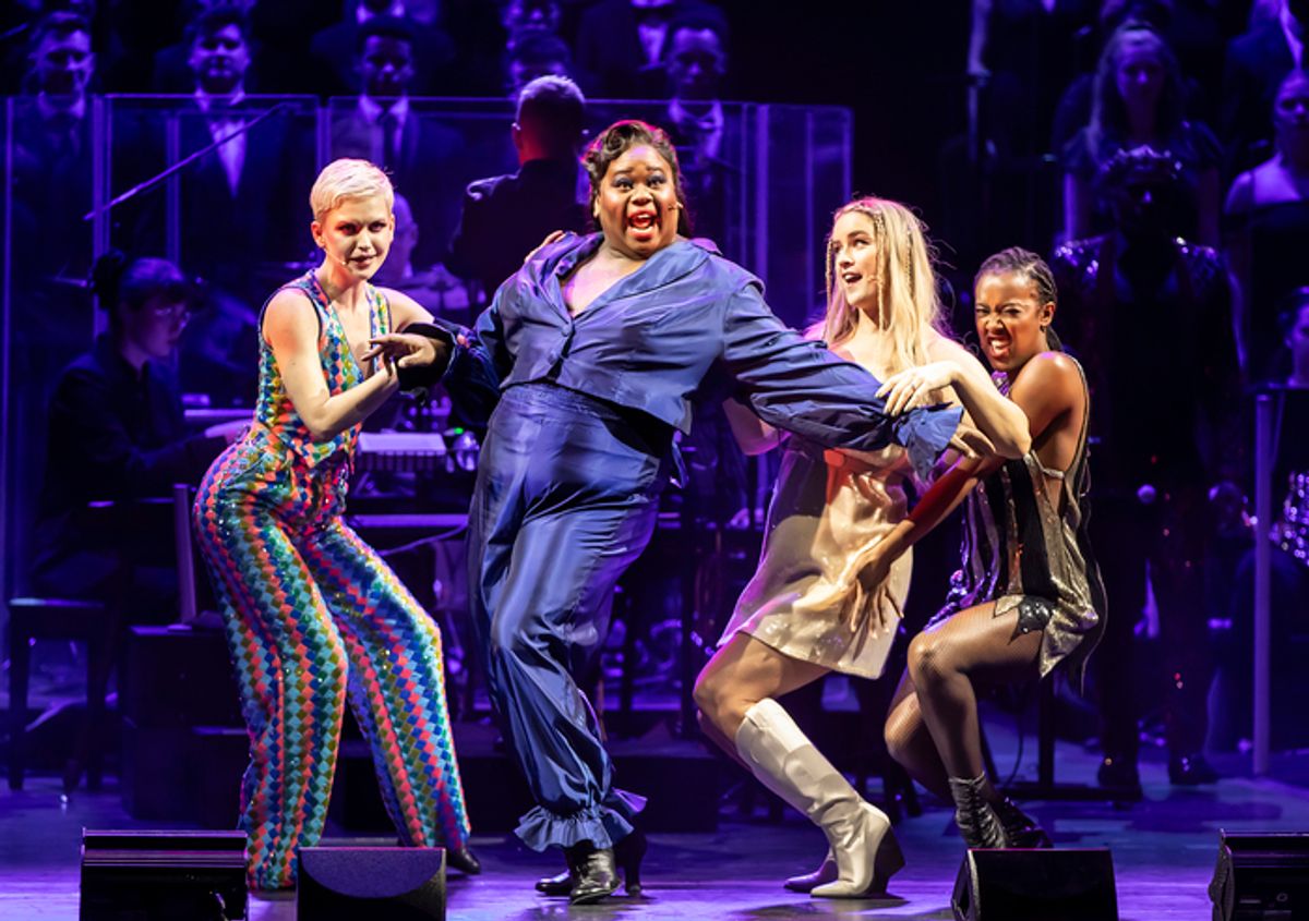 Alex Newell and cast at 