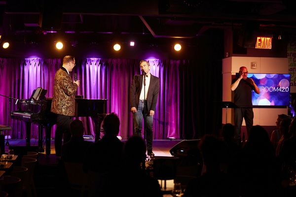 Michael Judson Berry and Kevin Winebold with John R. Colon (Flamingo Interpreting) Photo