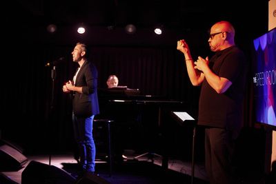 Michael Judson Berry with John R. Colon (Flamingo Interpreting) Photo