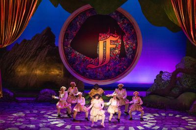 Timmy Lewis as Lord Farquaad & Ensemble in Shrek The Musical Photo