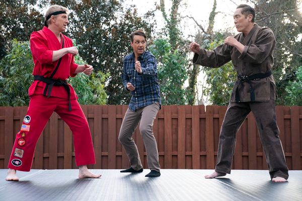 William Zabka, Ralph Macchio, and Yuji Okumoto Photo