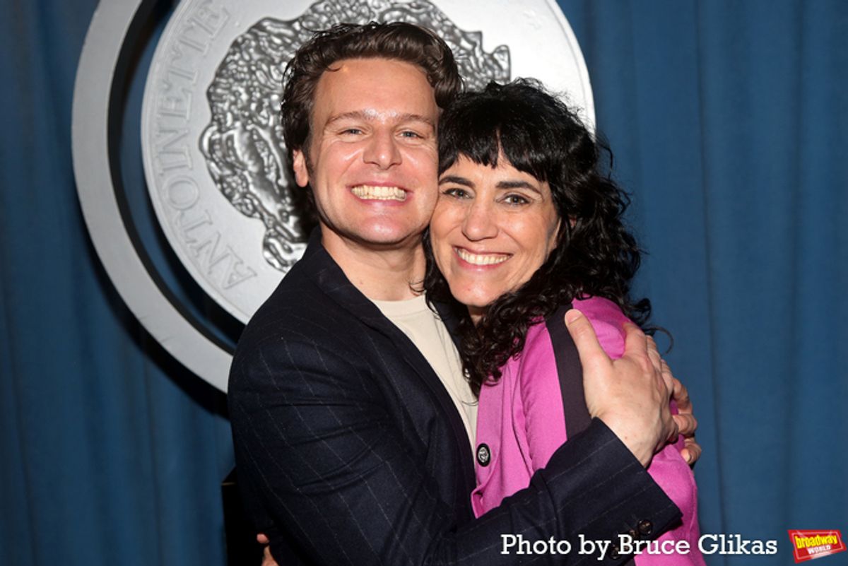 Jonathan Groff and Leigh Silverman at 