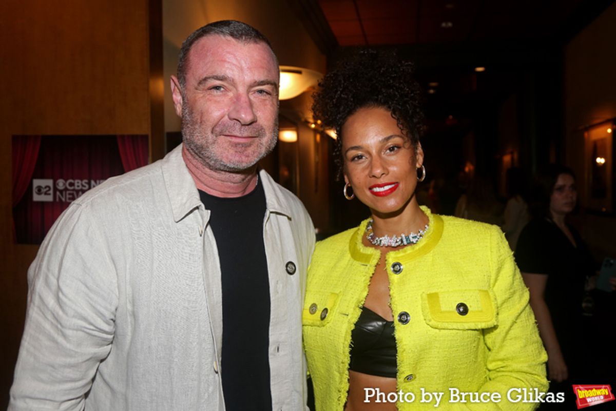 Liev Schreiber and Alicia Keys at 
