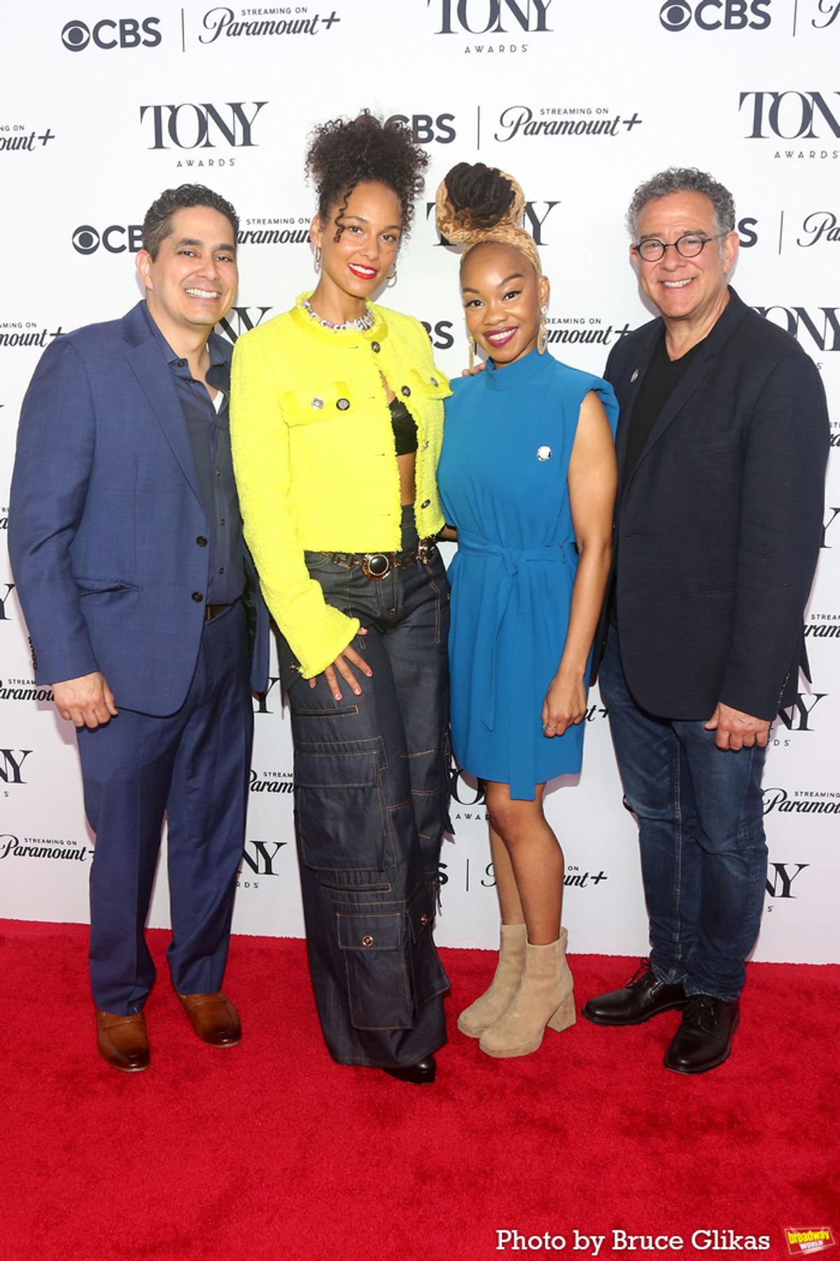 Kristoffer Diaz, Alicia Keys, Camille A. Brown and Michael Greif  at 