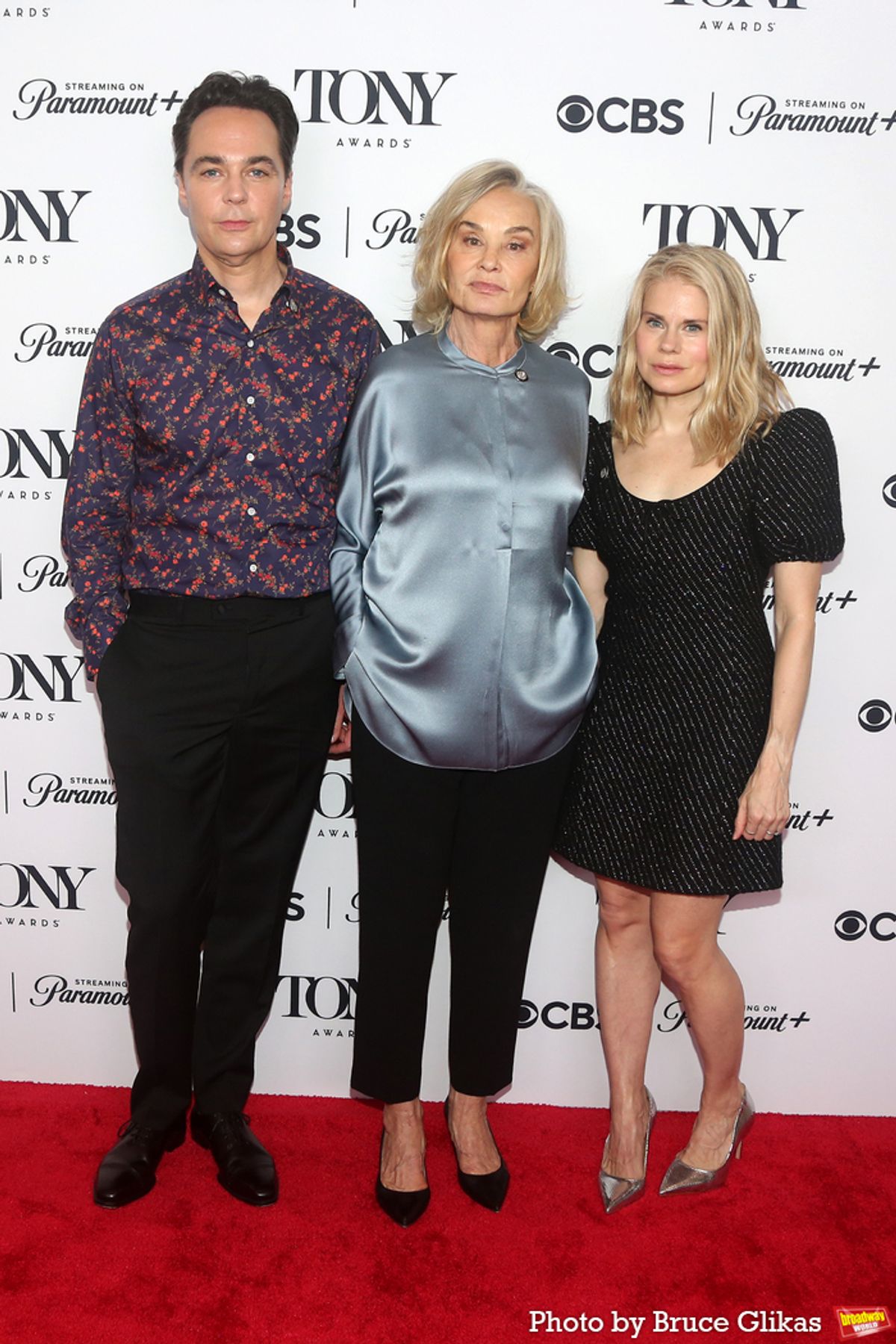 Jim Parsons, Jessica Lange and Celia Keenan-Bolger  at 