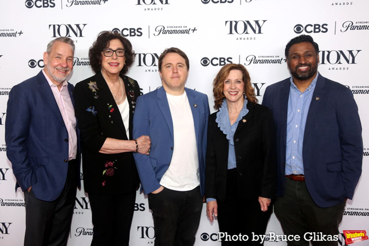 ''Prayer for the French Republic'' Chris Jennings, Lynne Meadow, Joshua Harmon, Betsy Aidem and Amith Chandrashaker at 