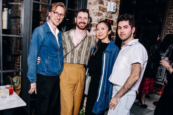 Reid Bartelme and Harriet Jung with guests Photo