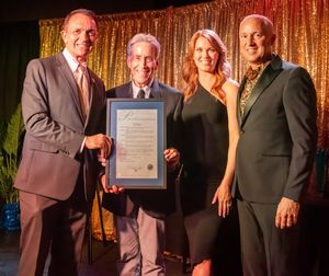 Fort Lauderdale Mayor Dean Trantalis and Vice Mayor Steve Feldman present a proclamat Photo
