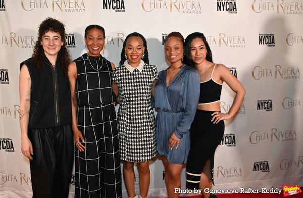 Sarah Parker, Chloe Davis, Camille A. Brown, Reid Clarke and Racchelle Manalo Photo