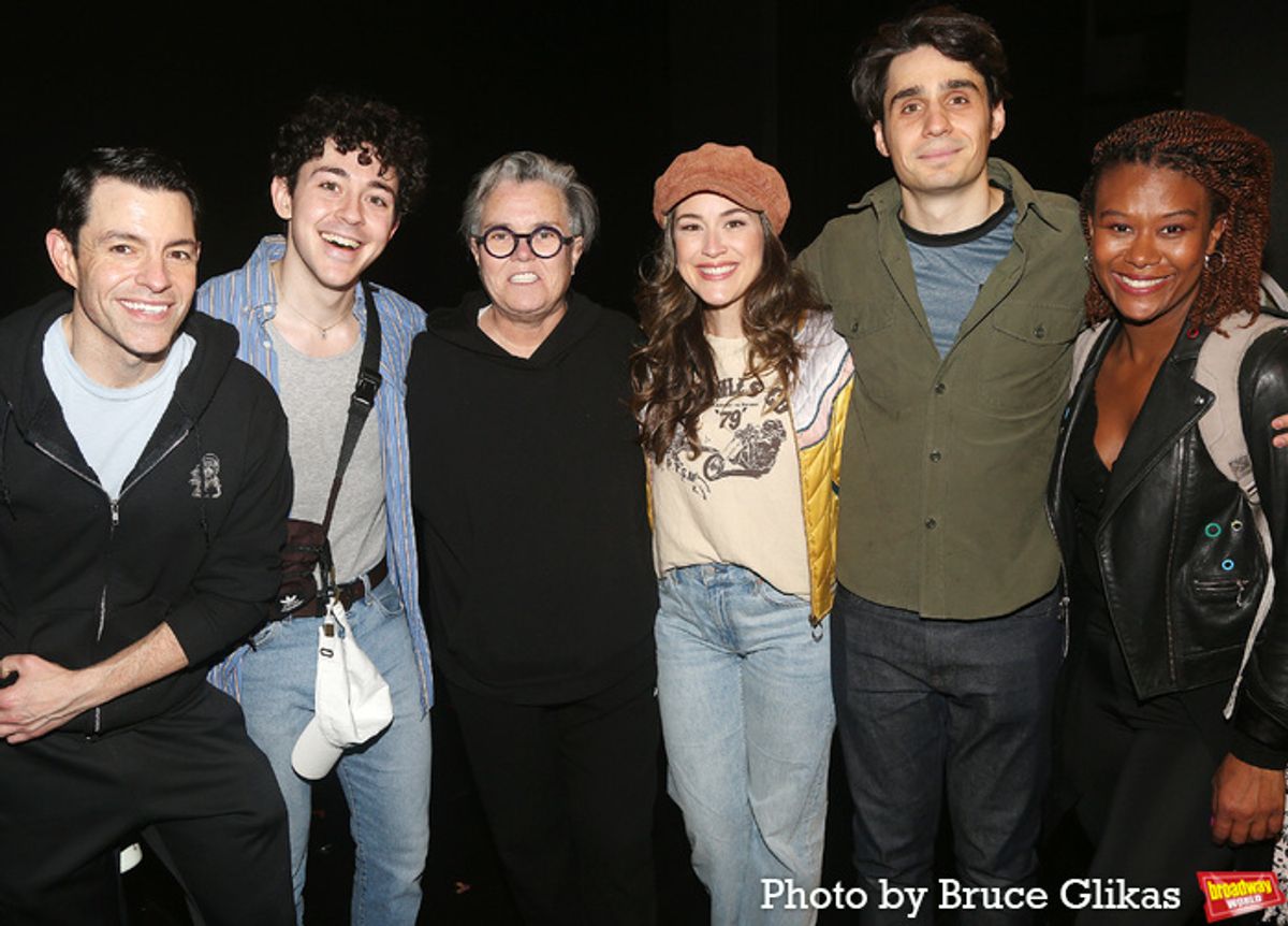 John Ambrosino, Ali Louis Bourzgui, Rosie O'Donnell, Alison Luff, Bobby Conte and Christina Sajous at 