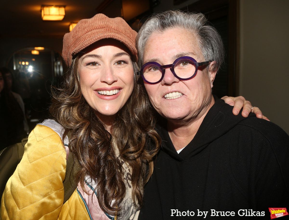 Alison Luff and Rosie O'Donnell at 