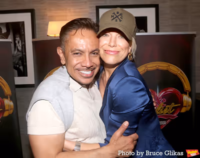 David Bedella and Hannah Waddingham Photo