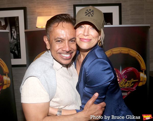 David Bedella and Hannah Waddingham Photo