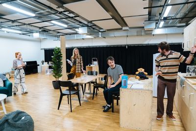 Stacey Dooley, Donna Air, Joe McFadden, James Buckley Photo