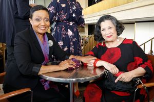Brenda Pressley and Mia Katigbak @ BroadwayWorld Brenda Pressley and Mia Katigbak Photo
