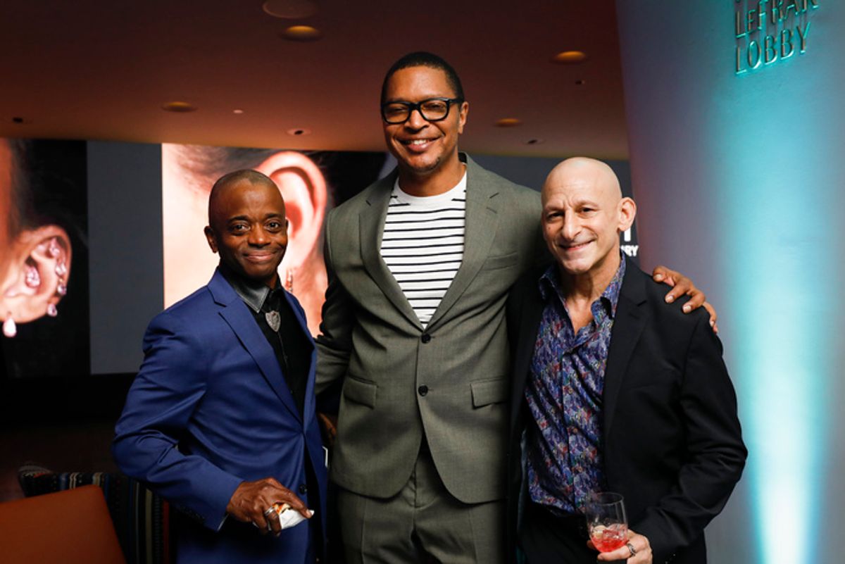 Justin Ellington, Marke Bennett and guest at 