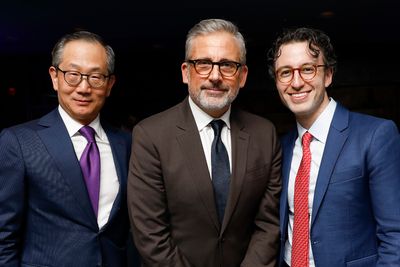Kewsong Lee, Steve Carell and Eric Kuhn Photo