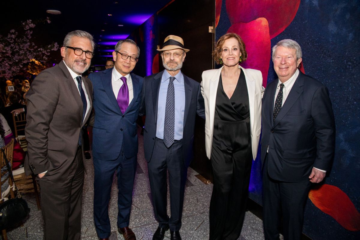 Steve Carell, Kewsong Lee, David Hyde Pierce, Sigourney Weaver and André Bishop at 