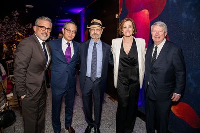 Steve Carell, Kewsong Lee, David Hyde Pierce, Sigourney Weaver and André Bishop Photo