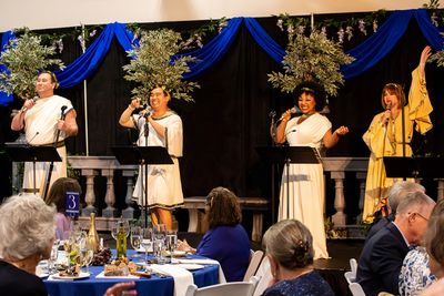 Nick Nakashima, Phil Wong, Solona Husband, and Melissa WolfKlain perform at TheatreWo Photo