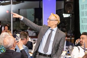 Obie Award winner Francis Jue at TheatreWorks Silicon Valley''s spring fundraiser Blue Sky Bacchanalia Sunday, May 5, 2024 at Hiller Aviation Museum. Photo Credit: Reed Flores @ BroadwayWorld Obie Award winner Francis Jue at TheatreWorks Silicon Valley''s spring fundraiser Blu Photo