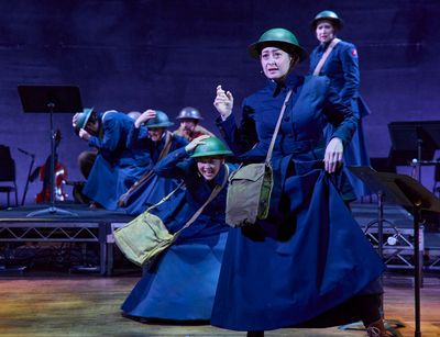 Chanel Karimkhani, Ellie Fishman, and ensemble Photo