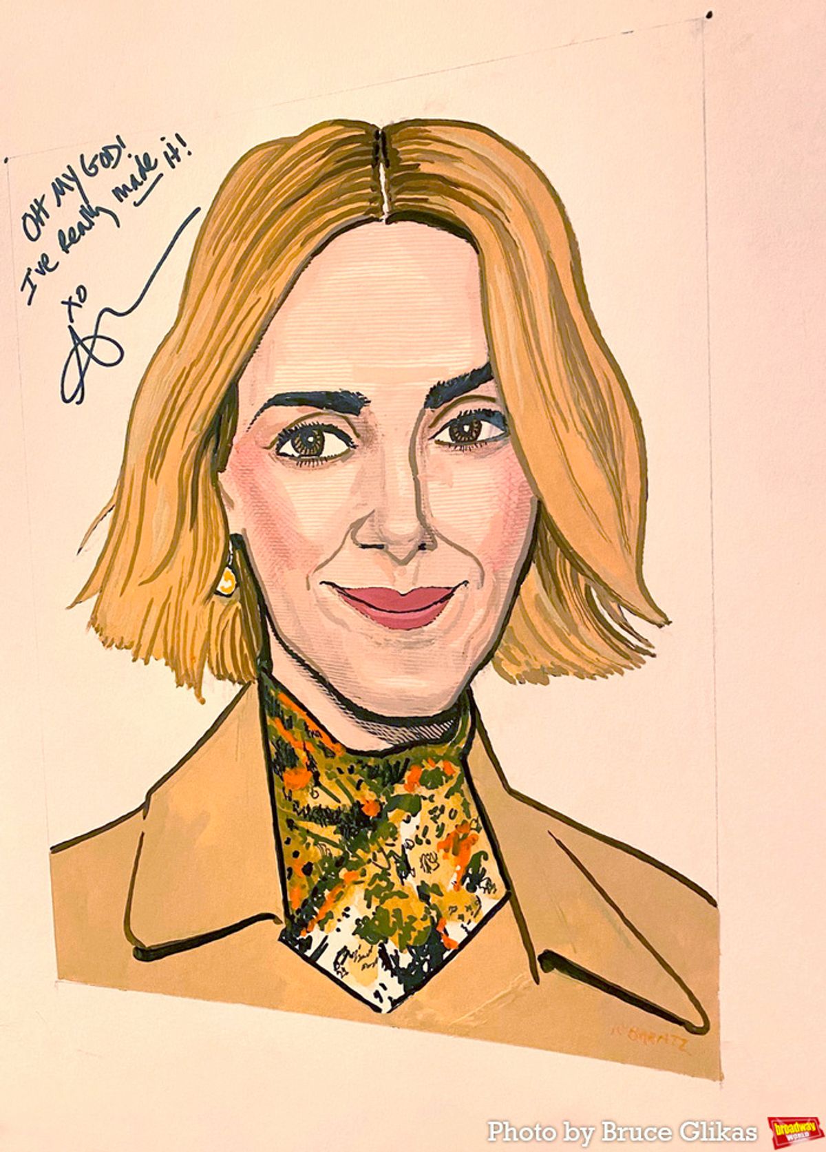 Sarah Paulson's caricature at 