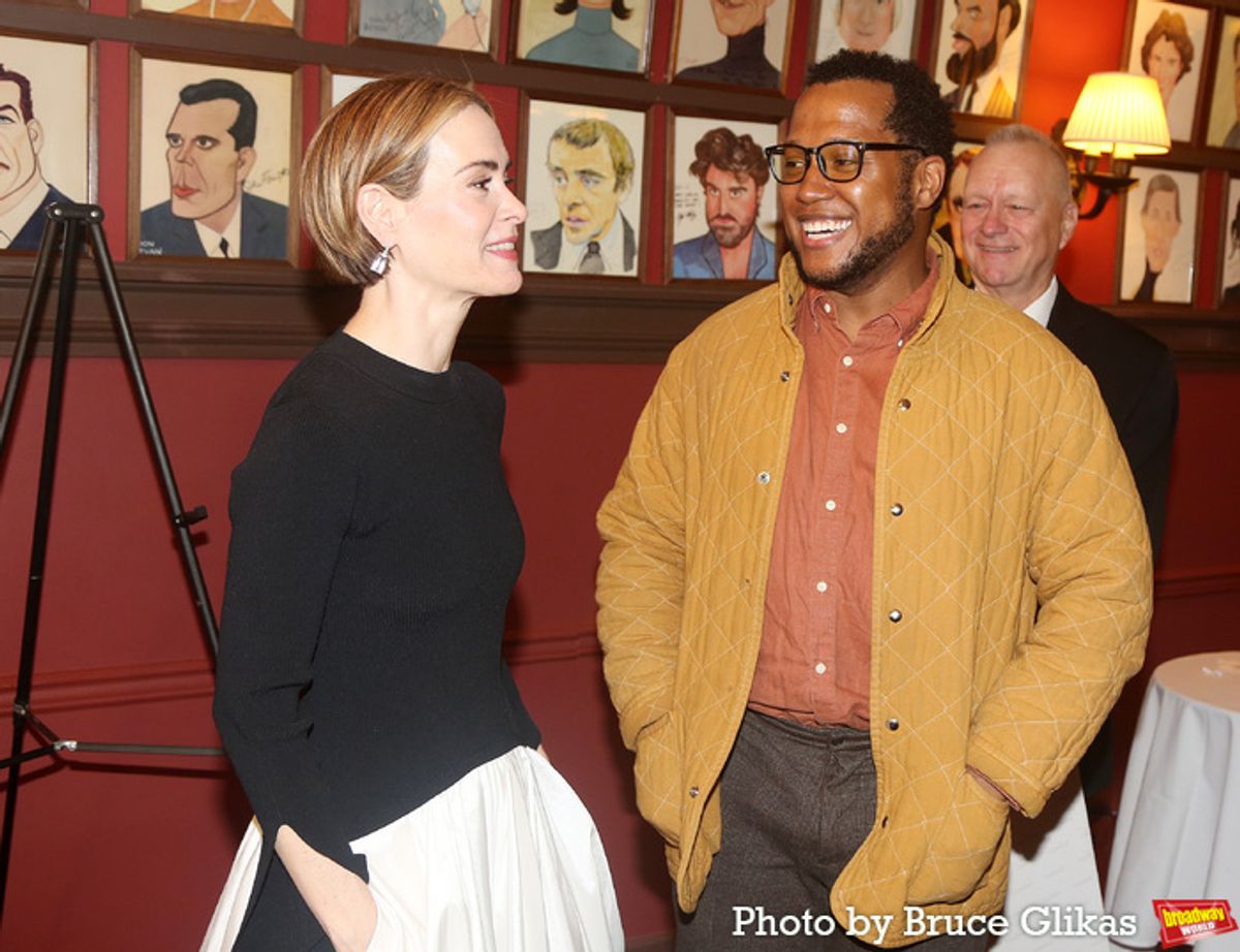 Sarah Paulson and Branden Jacobs-Jenkins at 