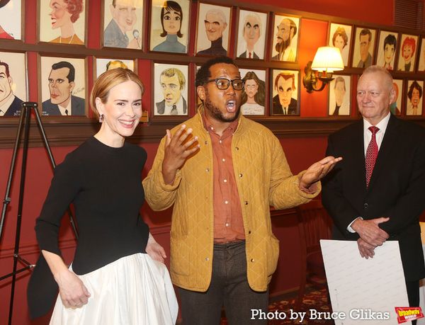 Sarah Paulson, Branden Jacobs-Jenkins and Max Klimavicius Photo