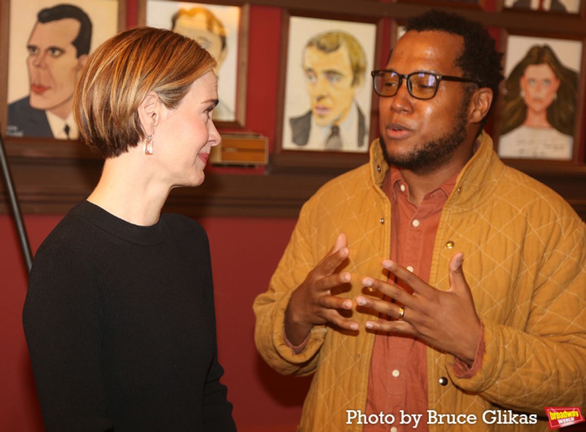 Sarah Paulson and Branden Jacobs-Jenkins at 