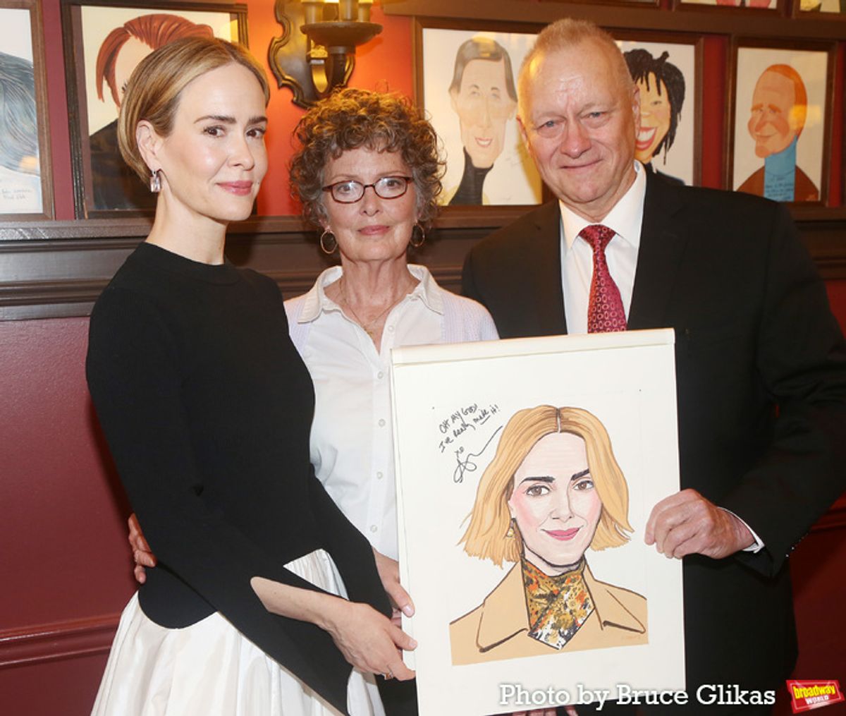 Sarah Paulson, Catharine Gordon and Max Klimavicius at 