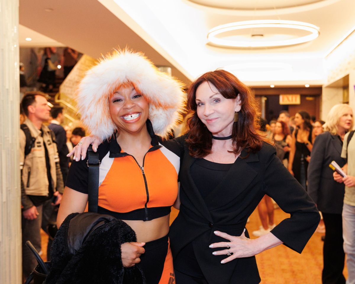 Tamika Lawrence and Marilu Henner at 