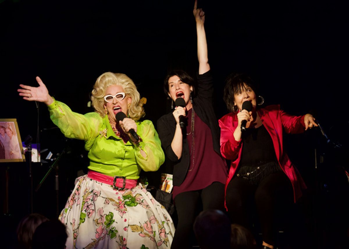 Doris Dear, Meg Flather and Lina Koutrakos at 