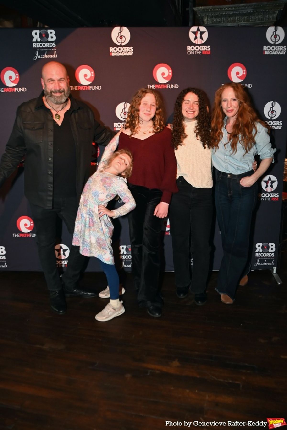 Jeremy Schonfeld, Frances Schonfeld, Gus Schonfeld, Alexandra Schonfeld and Sarah-Jane Casey at 