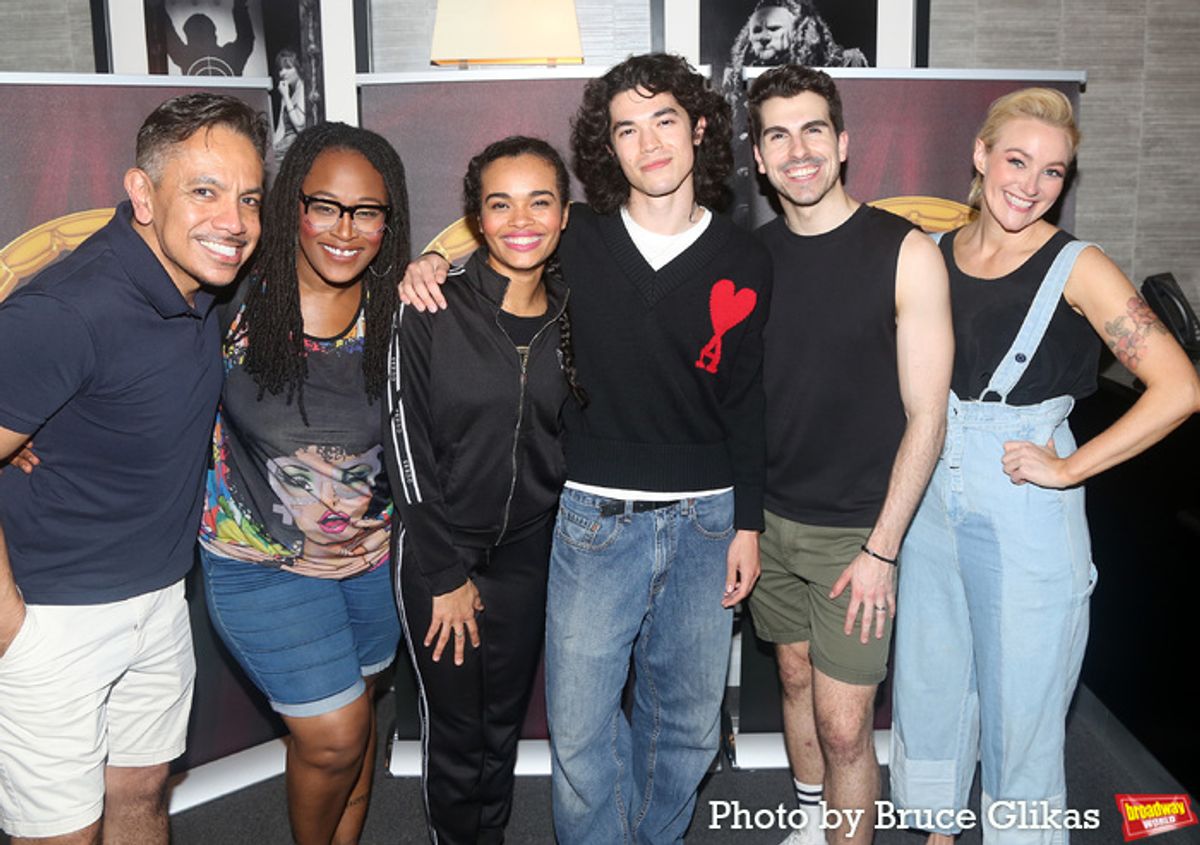 David Bedella, Charity Angél Dawson, Lorna Courtney, Conan Gray and Betsy Wolfe at 