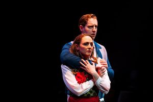 Christopher Johnson (Bruce Granit) and Karylin Veres (Lily Garland) @ BroadwayWorld Christopher Johnson (Bruce Granit) and Karylin Veres (Lily Garland) Photo