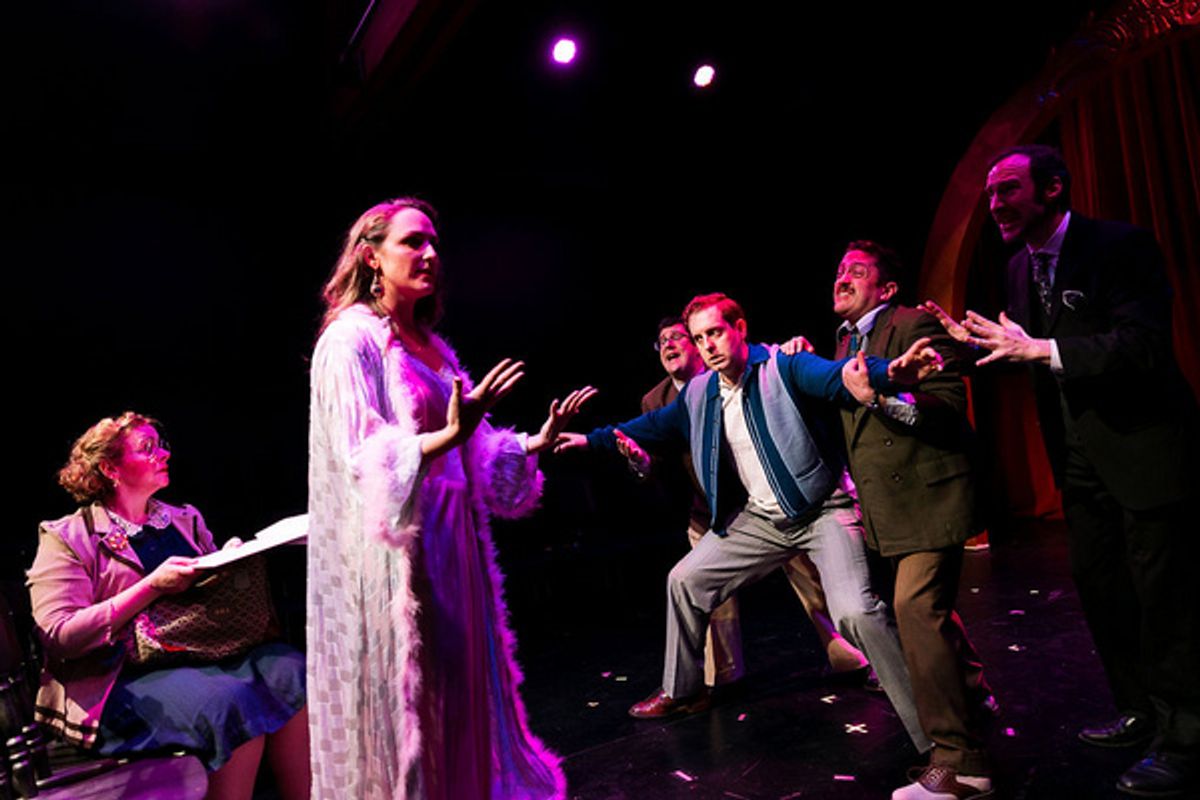 Alicia Berneche (Letitia Primrose), Karylin Veres (Lily Garland), Dustin Rothbart (Owen O''Malley), Christopher Johnson (Bruce Granit), Nick Arceo (Oliver Webb) and Maxwell J DeTogne (Oscar Jaffe) at 
