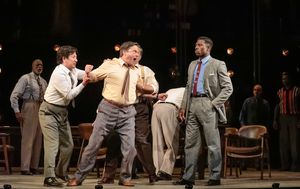 Marc Cedric Smith, Brian Kim McCormick, Charlie Clark, and Curtis Bannister in Asolo Rep's TWELVE ANGRY MEN: A NEW MUSICAL. @ BroadwayWorld Marc Cedric Smith, Brian Kim McCormick, Charlie Clark, and Curtis Bannister in Asolo Photo