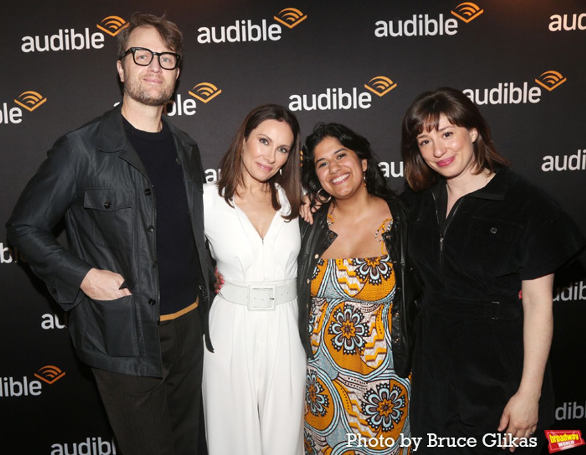 Musical Director/Co-Composer Todd Almond, Laura Benanti, Audible Producer Kailee Ayyar and Director Annie Tippe  at 